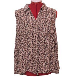 Flower Print Sleeveless Top